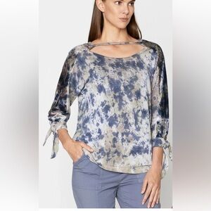 XCVI Tecla Top Velvet Tie Dye M